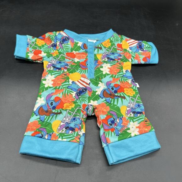 Disney Stitch Plush 12” Build A Bear BAB with Authentic Hawaiian Pajamas 2022 - Picture 5 of 16